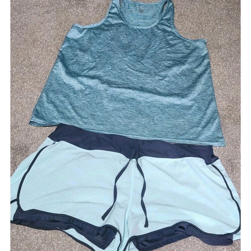 Avia And Real Essentials 2 Piece Set, Tank Top And Shorts Xxl